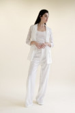 Sequins Wedding White pant suit dress Women Trousers set wps-158