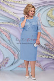 Sky Blue Lace Mother's Dresses, Abiti per la madre della sposa,Mère de la mariée robes mo-774-5