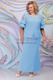 Sky Blue Plus Size Mother of the bride Dresses Dressy Ankle-Length Womwn Dress nmo-761-4