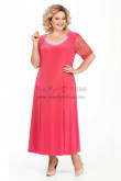 Watermelon Plus Size Women's Dresses Tea-Length Mother of the Bride Dresses nmo-766-1