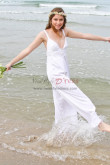 lovely Beach Wedding Suits, Boho Wedding Jumpsuits, Spaghetti Women Bridal Rompe bjp-0048