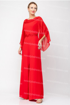 2022 New arrival Red Mother of the bride jumpsuits nmo-675