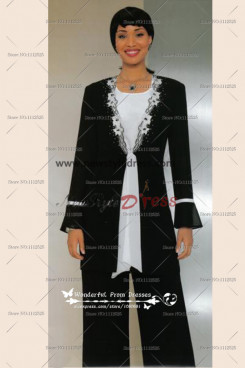 Black Elegant Hand Beading Latest Fashion Ms's suit nmo-129