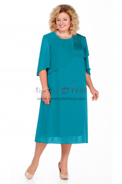 Comfortable Plus size dress for Mother Green,Kleider für die Brautmutter nmo-800-2