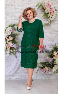 Green Modern Mother Of the Bride Dress,Mid-Calf Women's Dresses,Kleider für Damen nmo-888-3