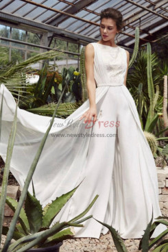 Luxurious Wedding Jumpsuit, Monos de novia, Combinaisons De Mariée wps-298