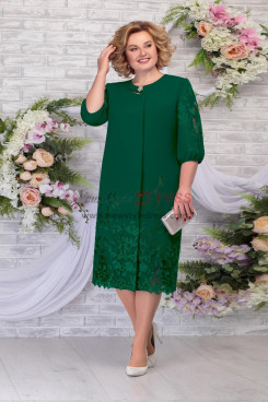 Plus size Green Women's Dresses,Vestidos de mujer de talla grande nmo-783-2