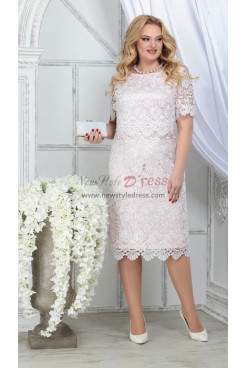 Plus Size Pink Lace Mother Of the Bride Dresses,Šaty pre matku nevesty nmo-818-2