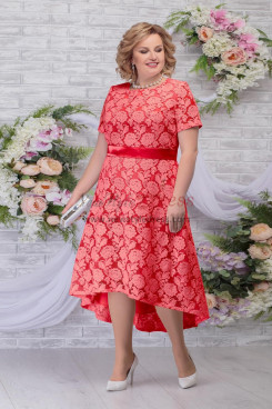 Red Hi-Lo Mother of The Bride Dresses, Vestidos de mujer de talla grande,والدة لفساتين الع nmo-777-4