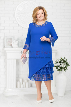 Royal Blue Plus Size Mother Of the Bride Dresses,Robes pour femmes nmo-824-3