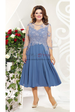 Sky Blue A-Line Tea-Length Mother Of the Bride Dresses,Vestidos de la madre de la novia nmo-832