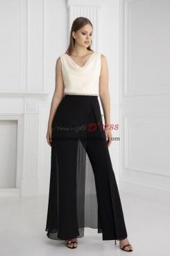 Wedding Guest Outfit for Women Overskirt Jumpsuits for Mother of the Bride with Beaded Belt nmo-959