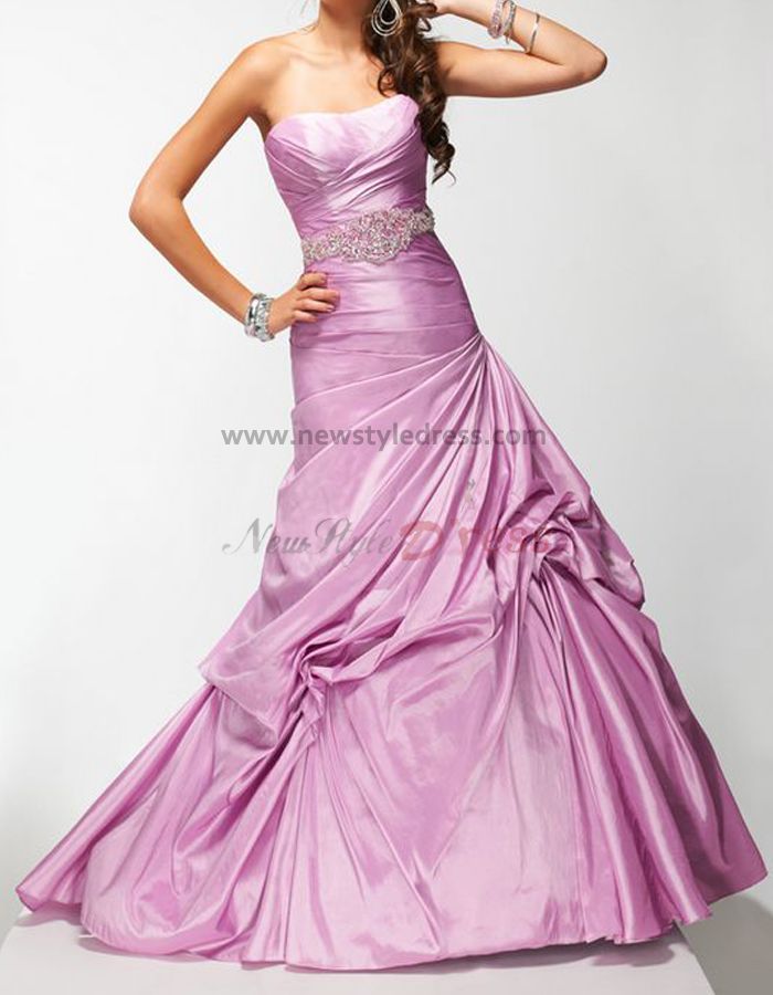 navy green or Red Ruched ball gown prom dresses with Beading Belt np-0161